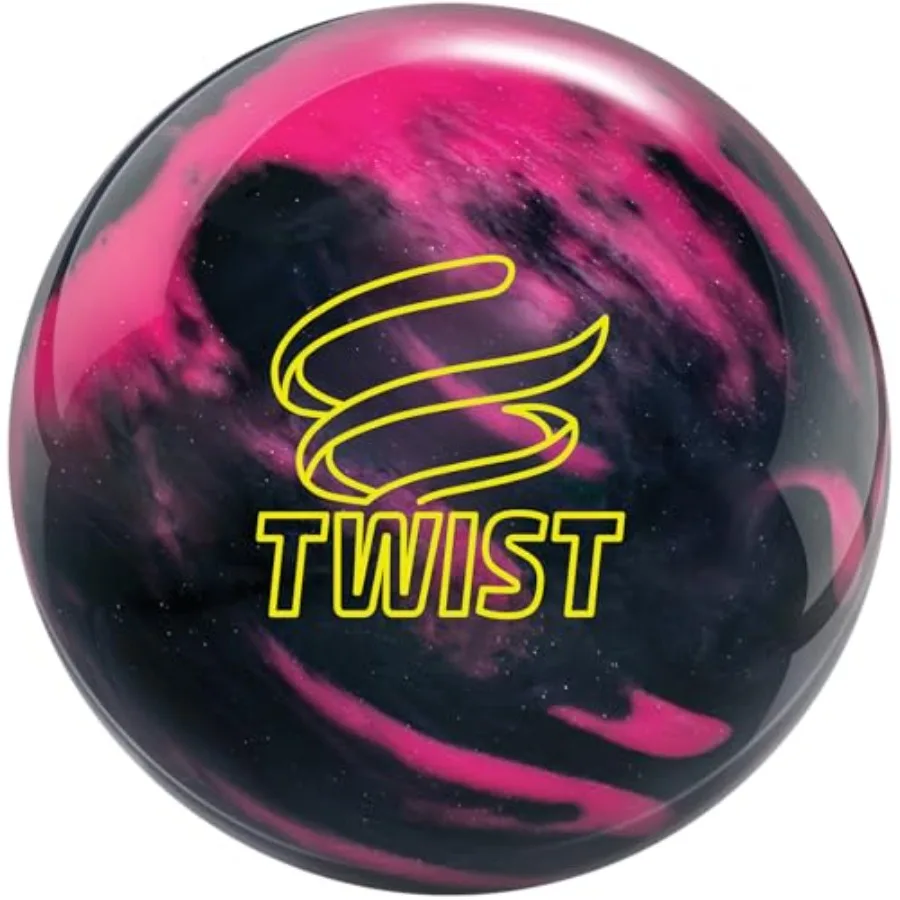 

Brunswick Twist Pink/Black Bowling Ball for Professional Tournament Use with Enhanced Grip and Precision Control in High-Perfor
