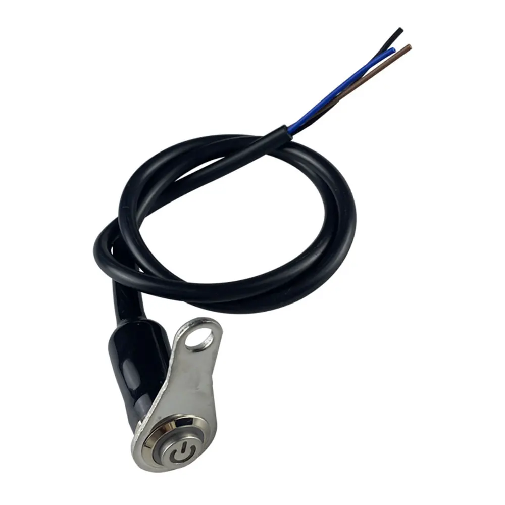 LED Motorcycle Switch ON+OFF Handlebar Mount Aluminum Alloy Waterproof 12V Fog Light Lamps Motorbike Horn Push Button Switch