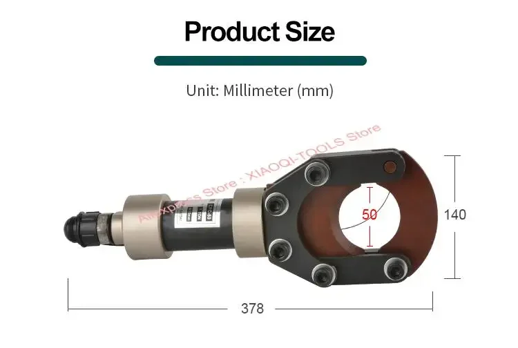 CPC-50H 7 Ton Split Design Hydraulic Cable Cutting Tool Machine for Cu/Al Armored Cable