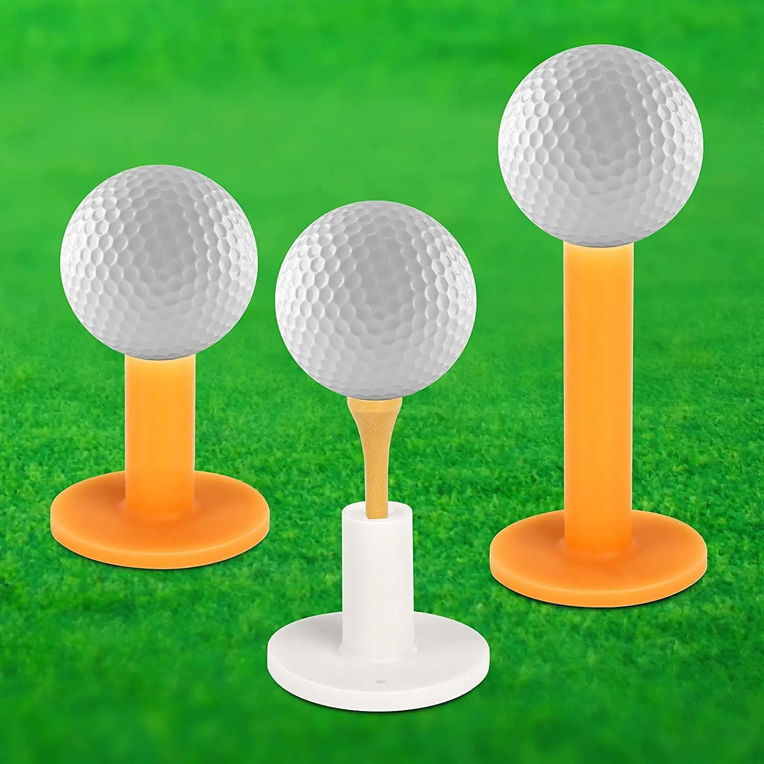 Borracha Golf Tee titulares para esportes ao ar livre, prática, Driving Range, bola de golfe prática acessórios, novo, 42mm, 54mm, 70mm, 80mm