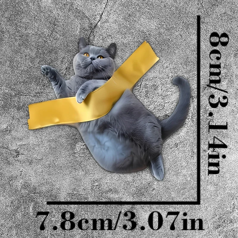 1 x trendiger Haustier-Klebeband-Aufkleber – hochwertiges wasserfestes Vinyl, bezaubernder personalisierter Aufkleber für Auto, Helm und Notebook