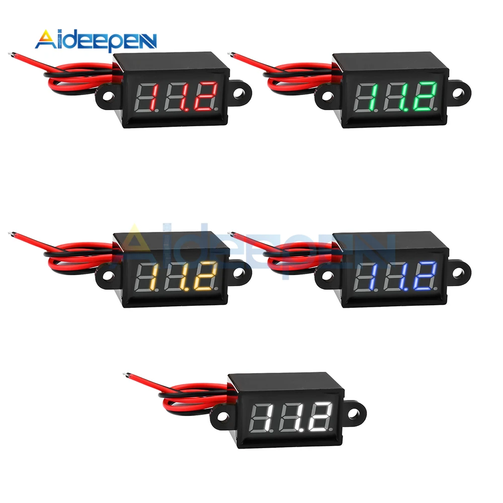 

0.28 inch Waterproof Digital LED Voltage Meter DC 3-30V Voltmeter Volt Panel Indicator For Car Motorcycle 12V 24V