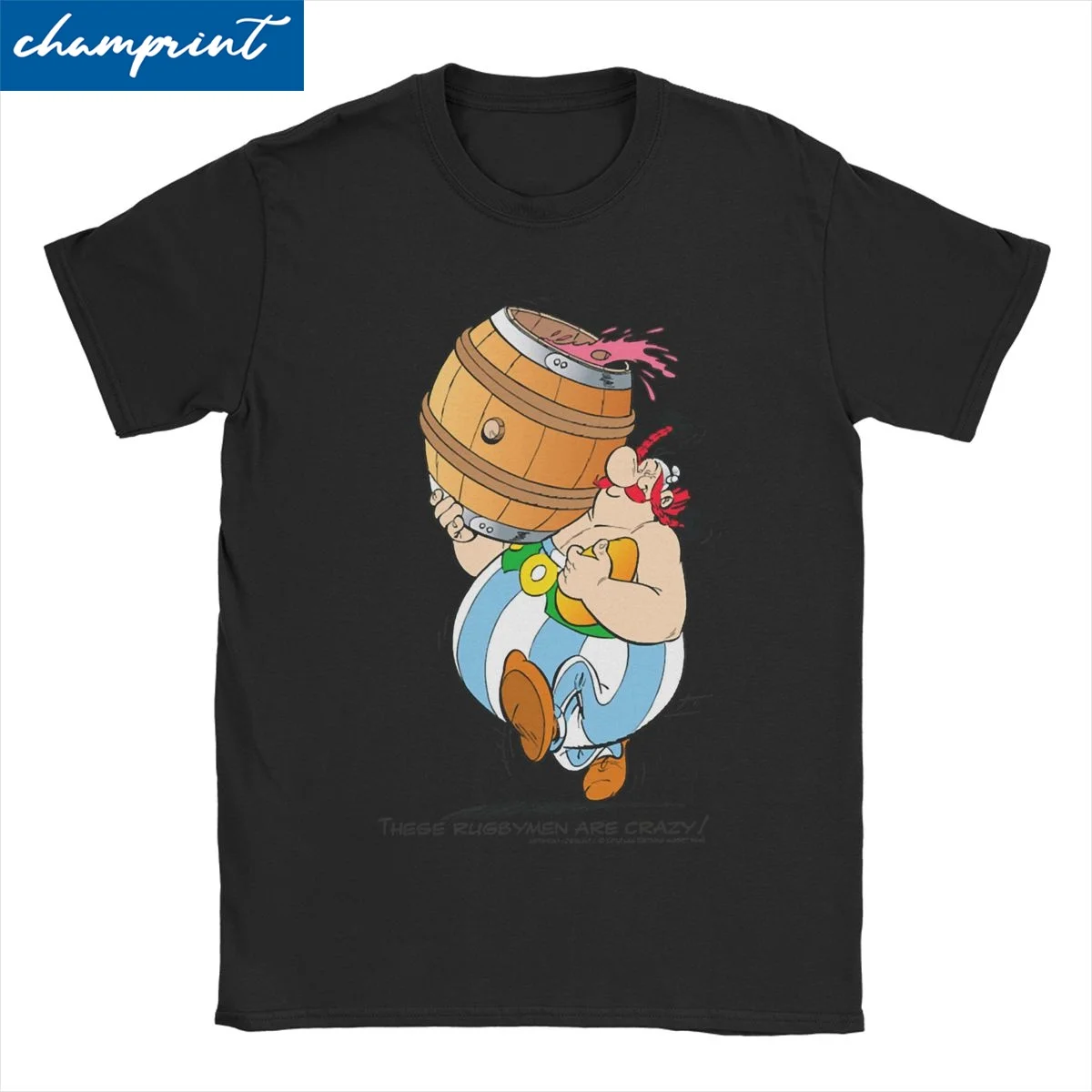 Asterix And Obelix T Shirt Men Women Cotton Funny T-Shirts Crew Neck Anime Cartoon Tees Short Sleeve Clothes Graphic Printed