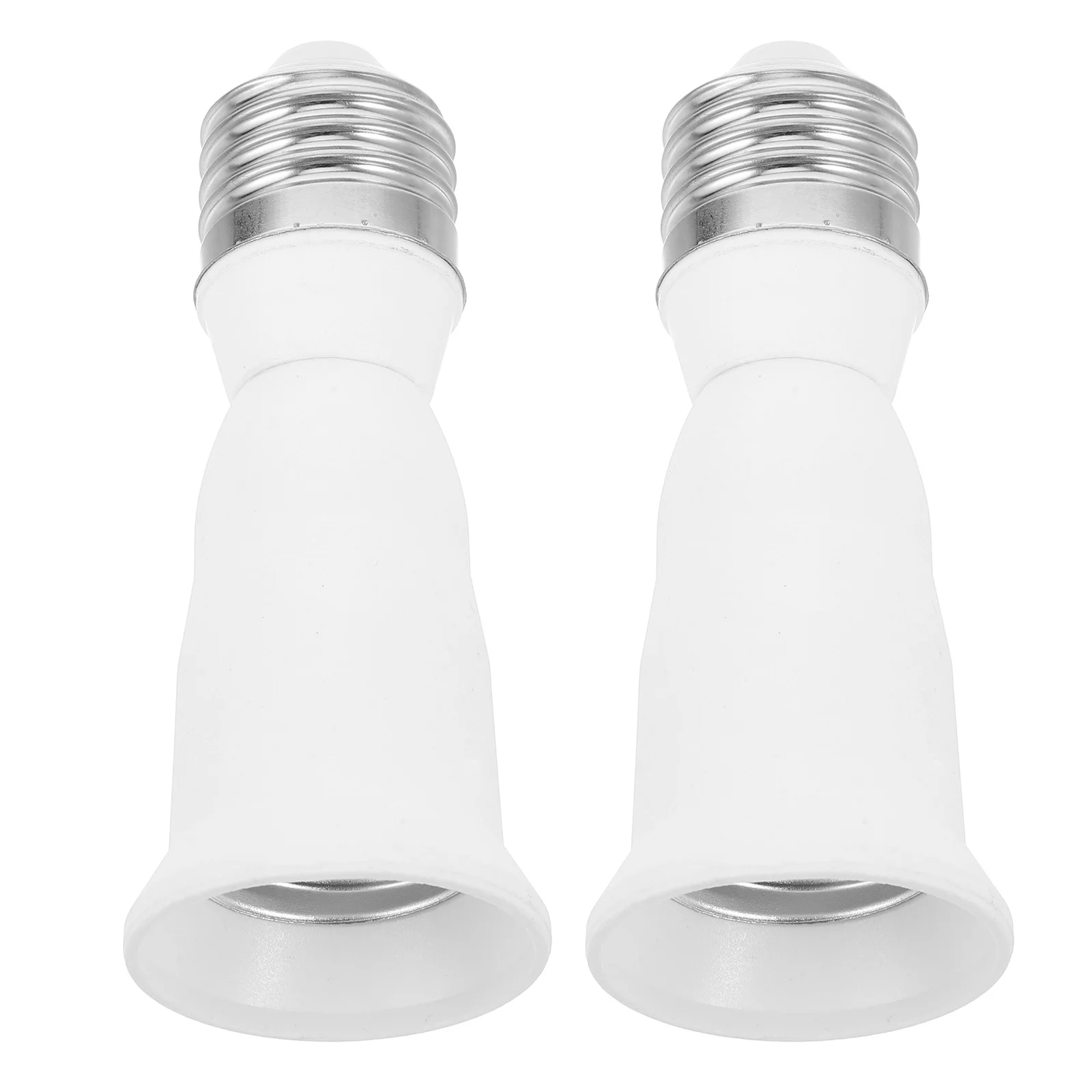 

2pcs E26/E27 Light Bulb Socket Adapter Extender Converter For Led Bulbs High Temp Resistant Versatile Lighting Solution Socket