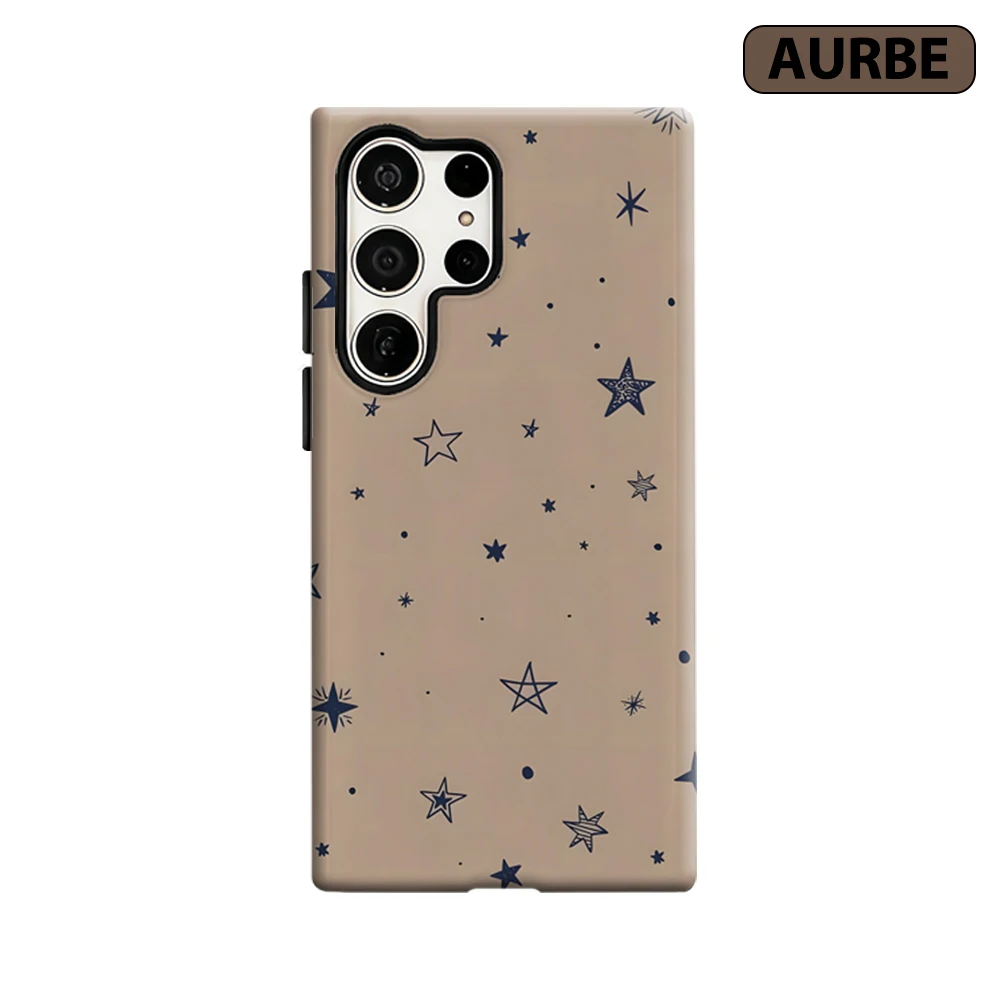 Starry Dots Phone Case for Samsung Galaxy S26 S25 Ultra S24 S23 Ultra Plus Shockproof Double Layer Tough Back Cover