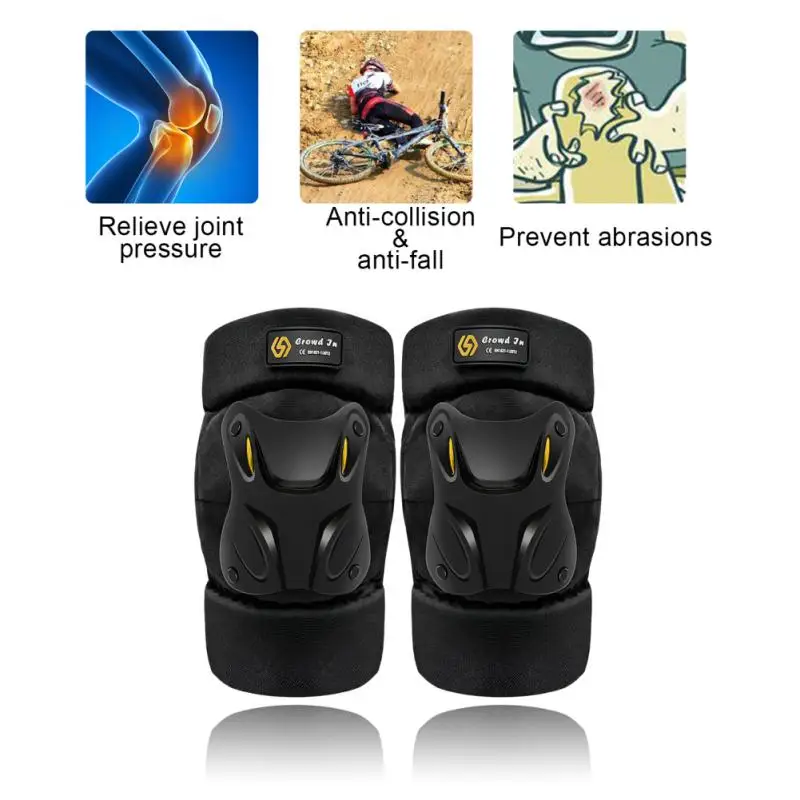 

Thickened Warm Anti-shock Anti-fall Elbow Knee Pad Universal Motorcycle Protective Kneepad for Men and Women Leg Armor Knee