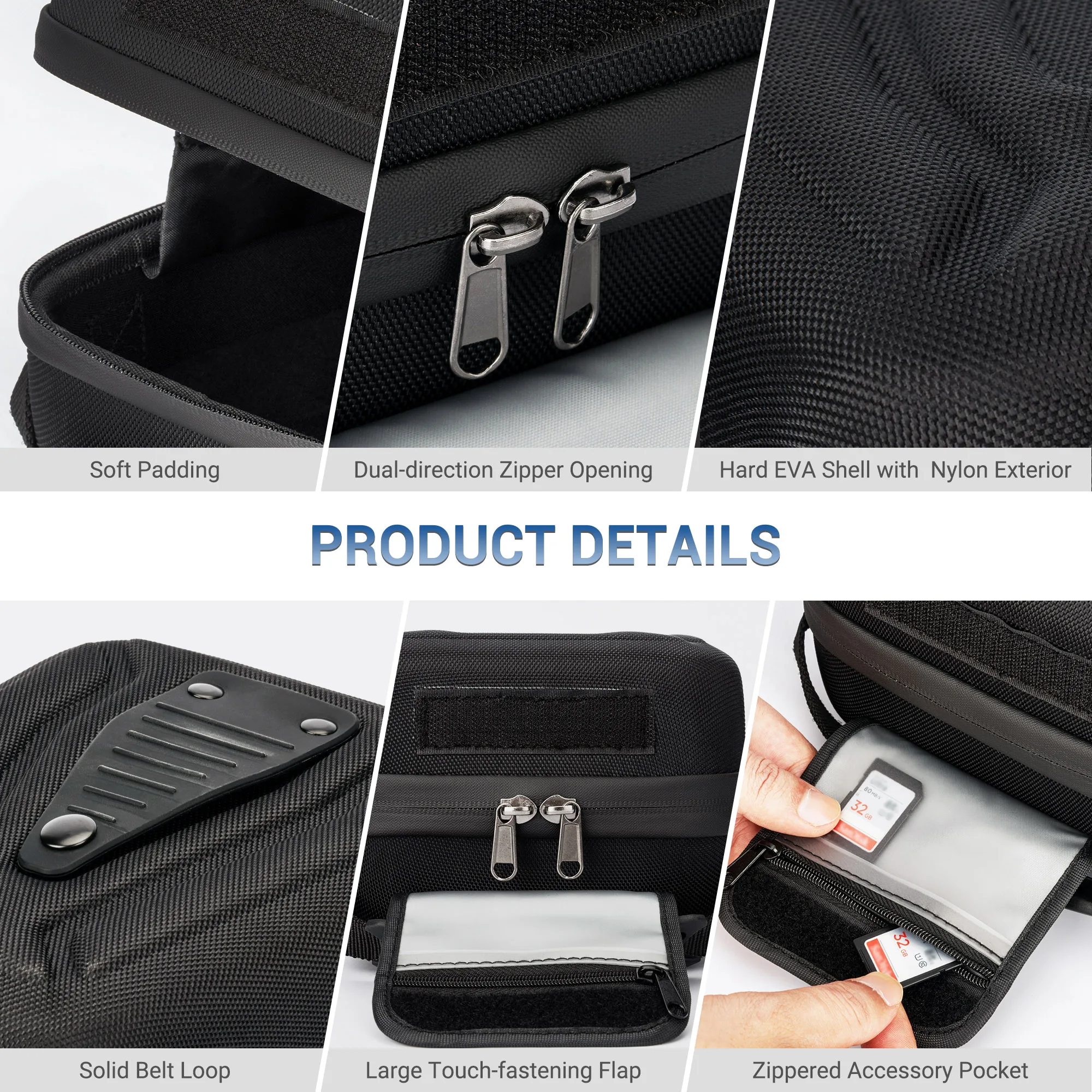 JJC Camera Case Hard Case Carrying Bag For Canon EOS R8 R7 R6II R6 Mark II R10 SONY A7 A7R A7II NIKON Z8 Z6II Fujifilm X-T5 X-T4