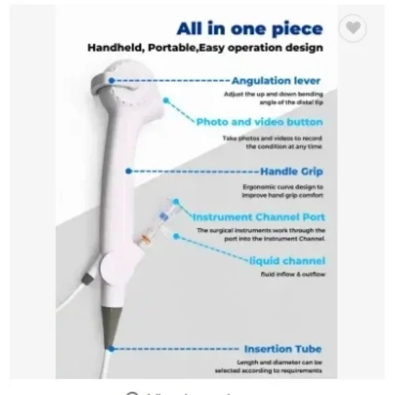 Cystoscope BESDATA good price Quality Supplier factory Flexible Cystoscope+USB adapter