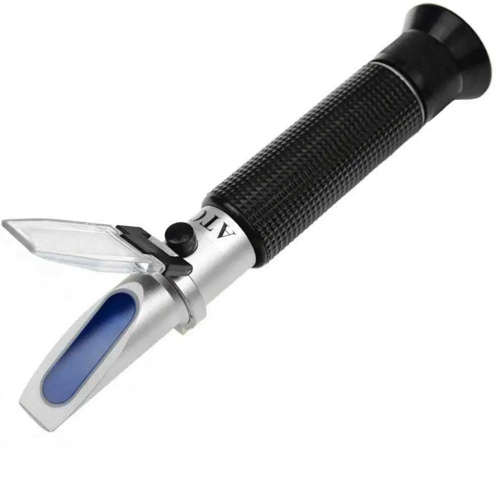 with Automatic Temperature Compensation ATC Salinity Refractometer 0-100 Salt Refractometer fast shipping