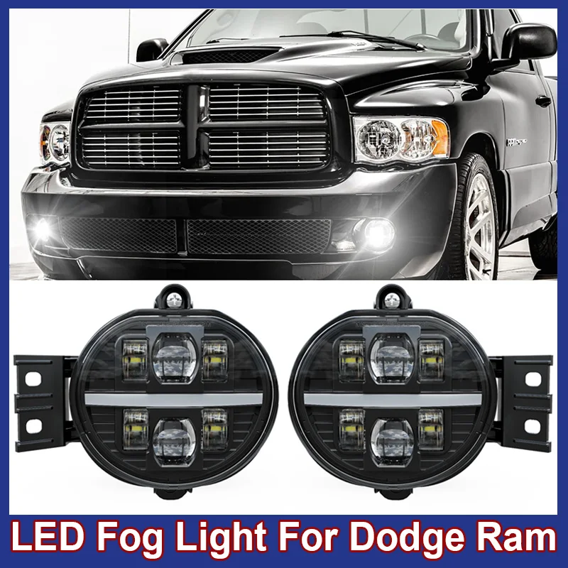 

2Pcs Car Fog Lights High Quality LED Fog Light Assembly For Dodge Ram IP67 Waterproof Auto Signal Lamp Car Accessories