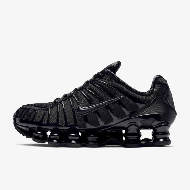 Nike Shox TL Black Metallic Hematite Original Nike Retro Casual Running Shoes Sneakers for Women Men Black AR3566-002