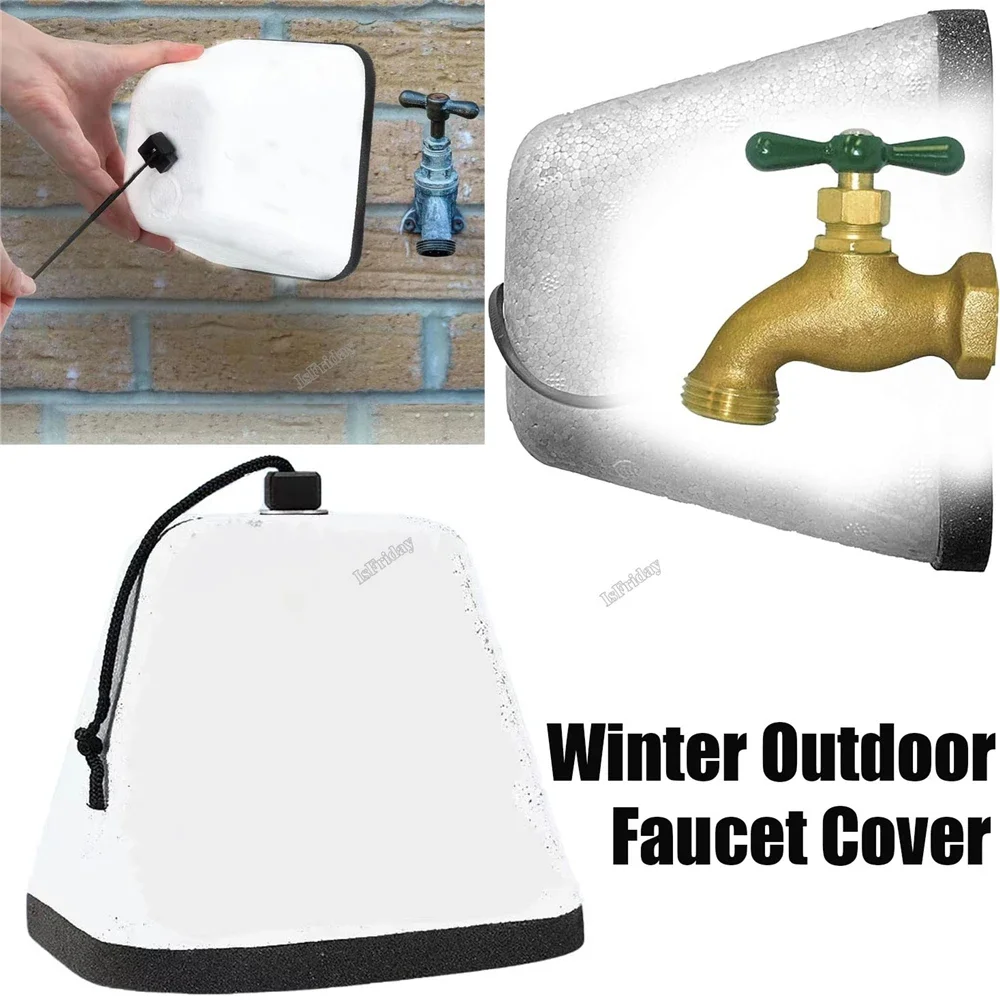 Super Insulation Outdoor Faucet Cover for Winter Waterproof Outdoor Faucet Cover Outside Garden Faucet Freeze Protection