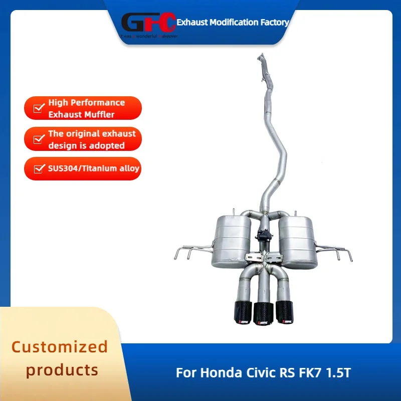 

GFC SUS304 Catback Valvetronic Muffler for Honda Civic RS FK7 1.5T High-Performance Exhaust System Car Accessories