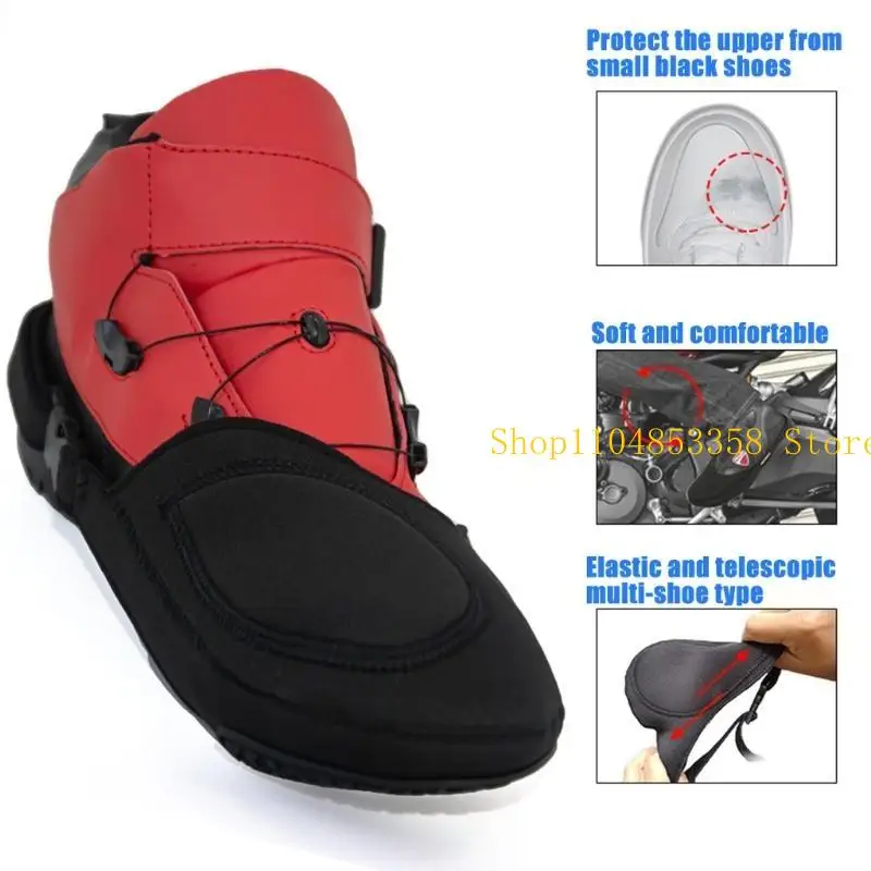 

652F Uprgades Motorcycle Gear Shifter Shoe Protector Cover Anti Slip & Waterproof Protective Motorcycle Shifts Pad for Riders
