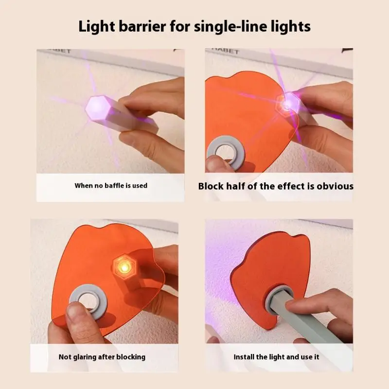 Dispositifs de Salon de manucure, lunettes de protection, déflecteur Anti-lumière bleue en acrylique bloquant la lumière pour lampe UV des ongles, accessoires d'outils de manucure