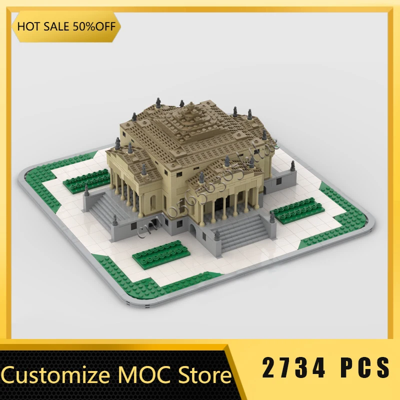 

2734 шт., хит продаж, Moc, средневековая роскошная винтажная вилла, строительный блок, на заказ, сделай сам, образовательная сборка, детские игрушки, подарок-сюрприз