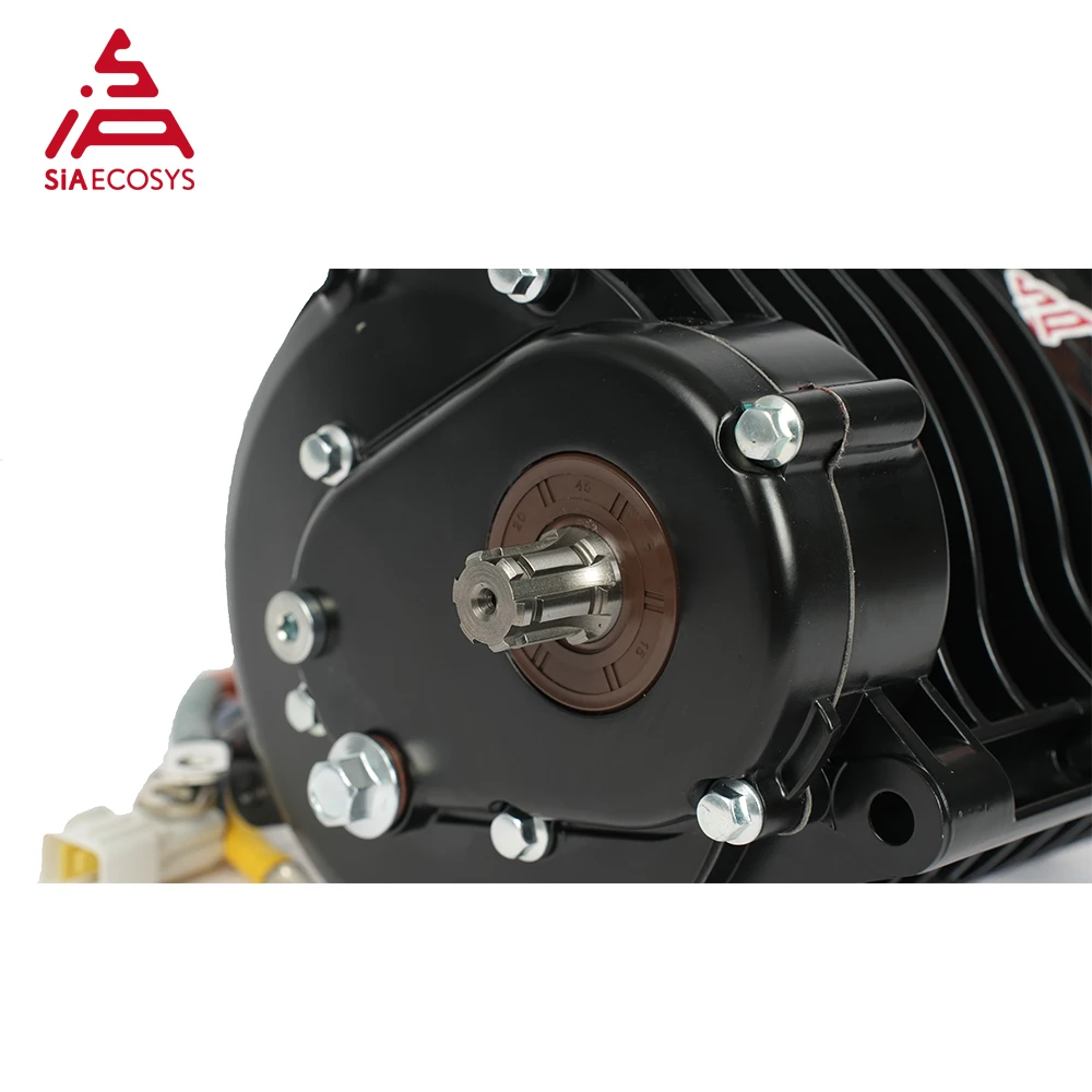 QS MOTOR QS138 3000W 70H V3 5500W Continuous 72V 100KPH Mid Drive Motor with Gearbox for Electric Motorcycle view 6