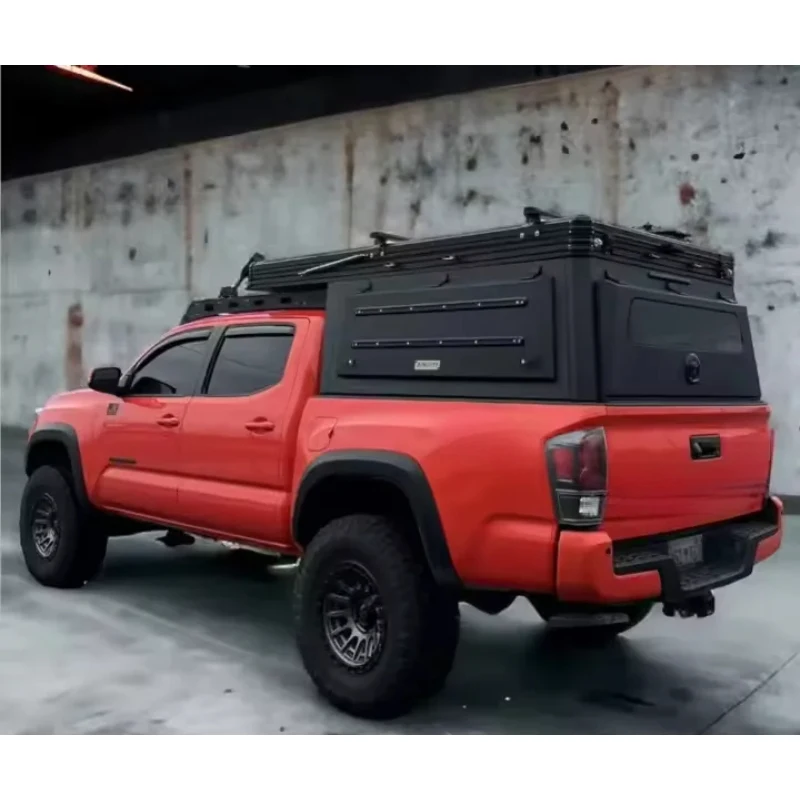 

High QualitPickup Truck Topper With Roof Top Tent Dual Cab Bed Canopy Topper for Ranger
