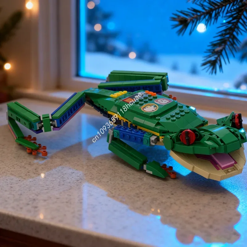 468pcs MOC Red Eyed Boom Kikker Model Bouwstenen Architectuur Monteren Speelgoed DIY Creatieve Kerstcadeau Onderwijs Baksteen Kids