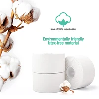 1 Roll Athletic Tape In White Cotton Sports Tape Adhesive Elastic Bandage Knee Wrist Ankles Muscle Support- Easy Tearing 2
