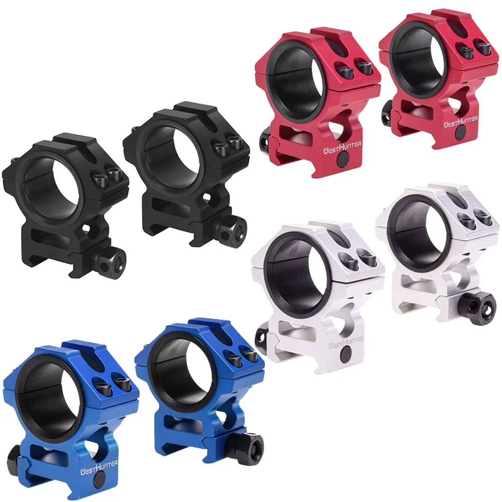 

WestHunter High Quality Low Profile Picatinny Scope Rings 25.4MM / 30MM Low 20mm Rail Riflescope Mount Picatinny CNC Machining