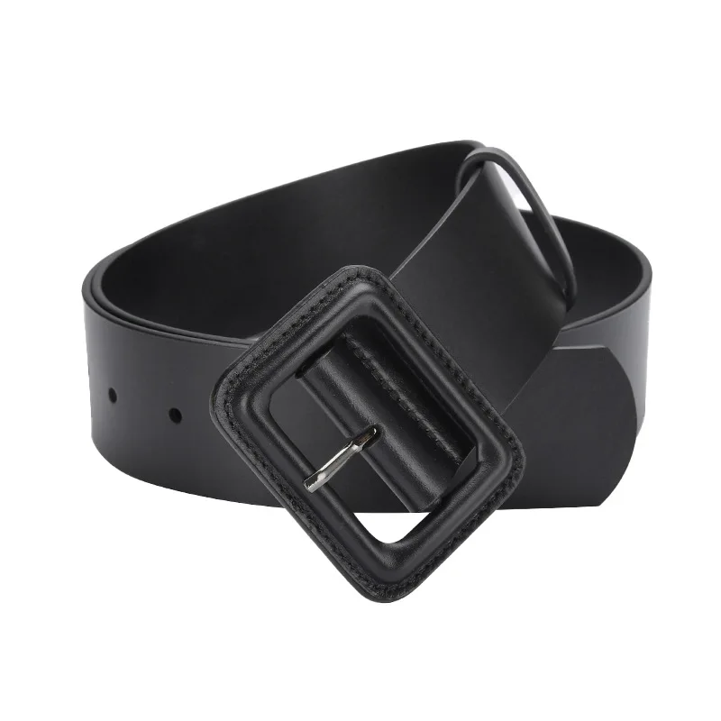 Ceinture rectangulaire classique pour femme, ceinture jumelée avec pull d'extérieur, ceinture de sauna, sac en cuir