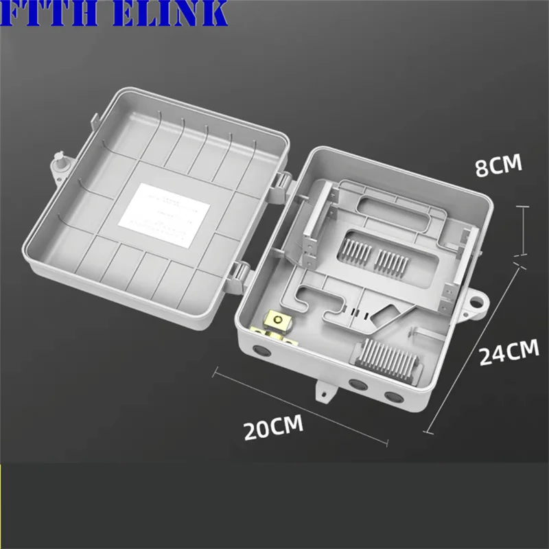 1x16 mini ftth distribution box for 1*16 plug in splitter fiber optic cable 16 cores wall mounted indoor outdoor