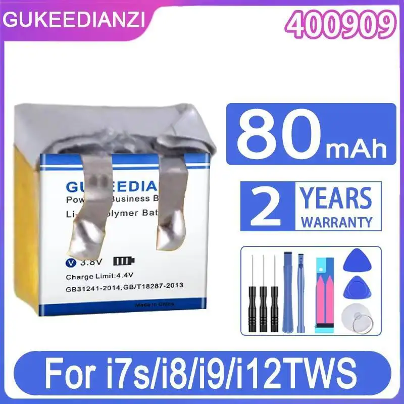 بطارية بديلة GUKEEDIANZI 400909 401010 501010 ل i7s/i8/i9/i10/i12TWS Tws-12 سماعات لاسلكية سماعة MP3 MP4 #1