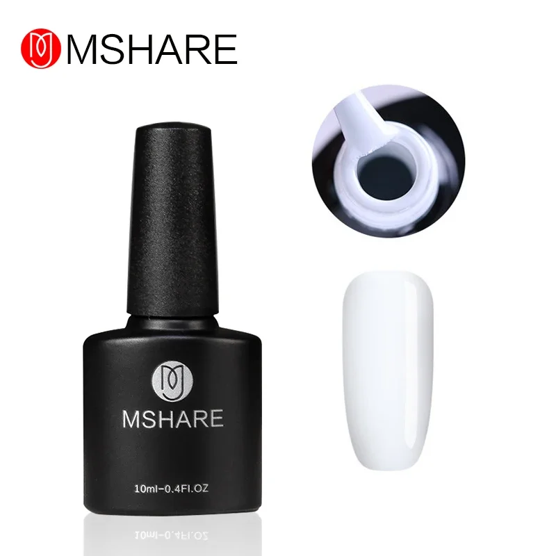 MSHARE 500g Black Colors Nail Gel Polish Supplies Vernis Semi Permanent Nail Art Manicure Soak Off LED UV Gel Nail Varnishes