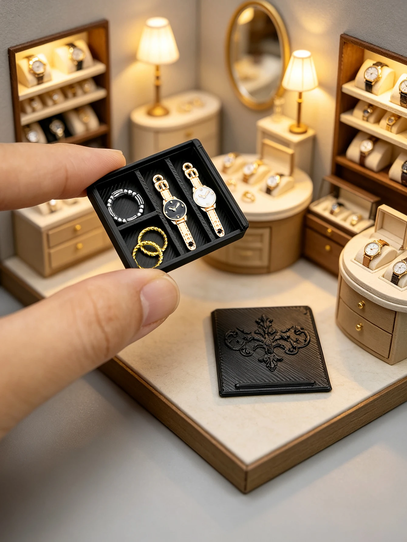 Jewelry Y Watches - A miniature watch jewelry box ornament,