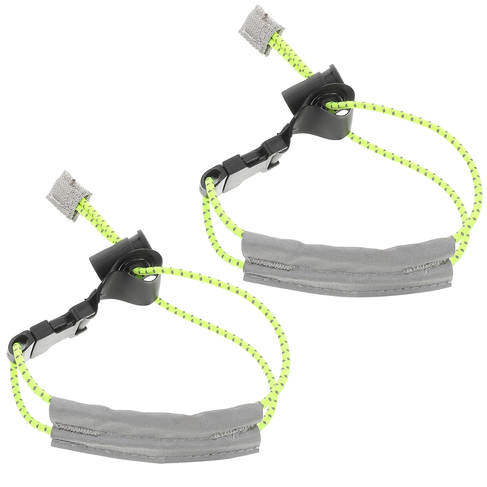 

2Pcs Reflective Pant Leg Straps Adjustable High Elastic Band Cycling Ankle Safety Holder for Night Riding Running