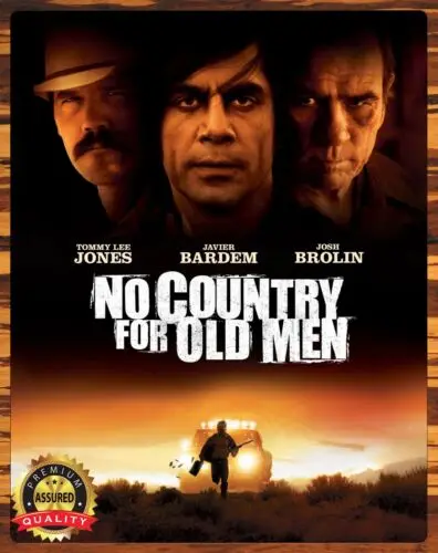 No Country For Old Men - Movie Poster - Metal Sign