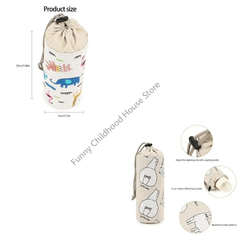 

D0LA Insulated Nursing Bag for Bottles and Accessories Compact Storage Solution Feature 6 Hour Temperature Retention