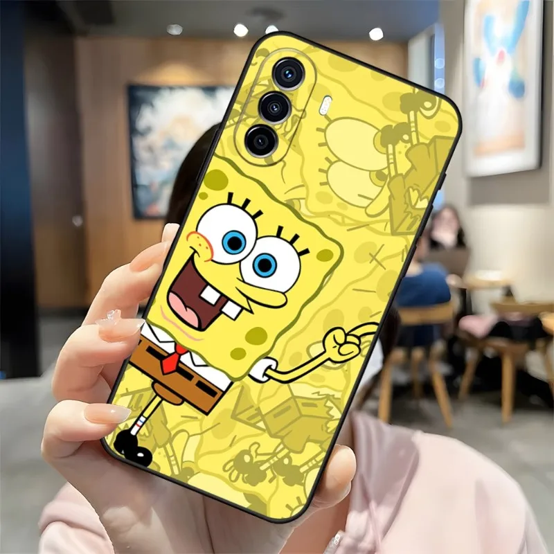 SpongeBob SquarePants Phone Case 2023 NEW For Huawei P30Pro P50 P40 P20 P10 P9 Y7 Y9S Lite Honor X8 X7 70 Pro Psmart Coque