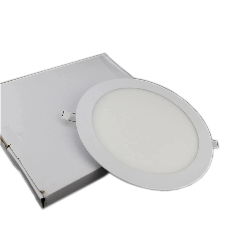 5 szt. Ultra cienki oświetlenie panelowe LED SMD2835 3W 6W 9W 12W 15W 18W AC 85-265V okrągły LED typu Downlight oświetleniowy