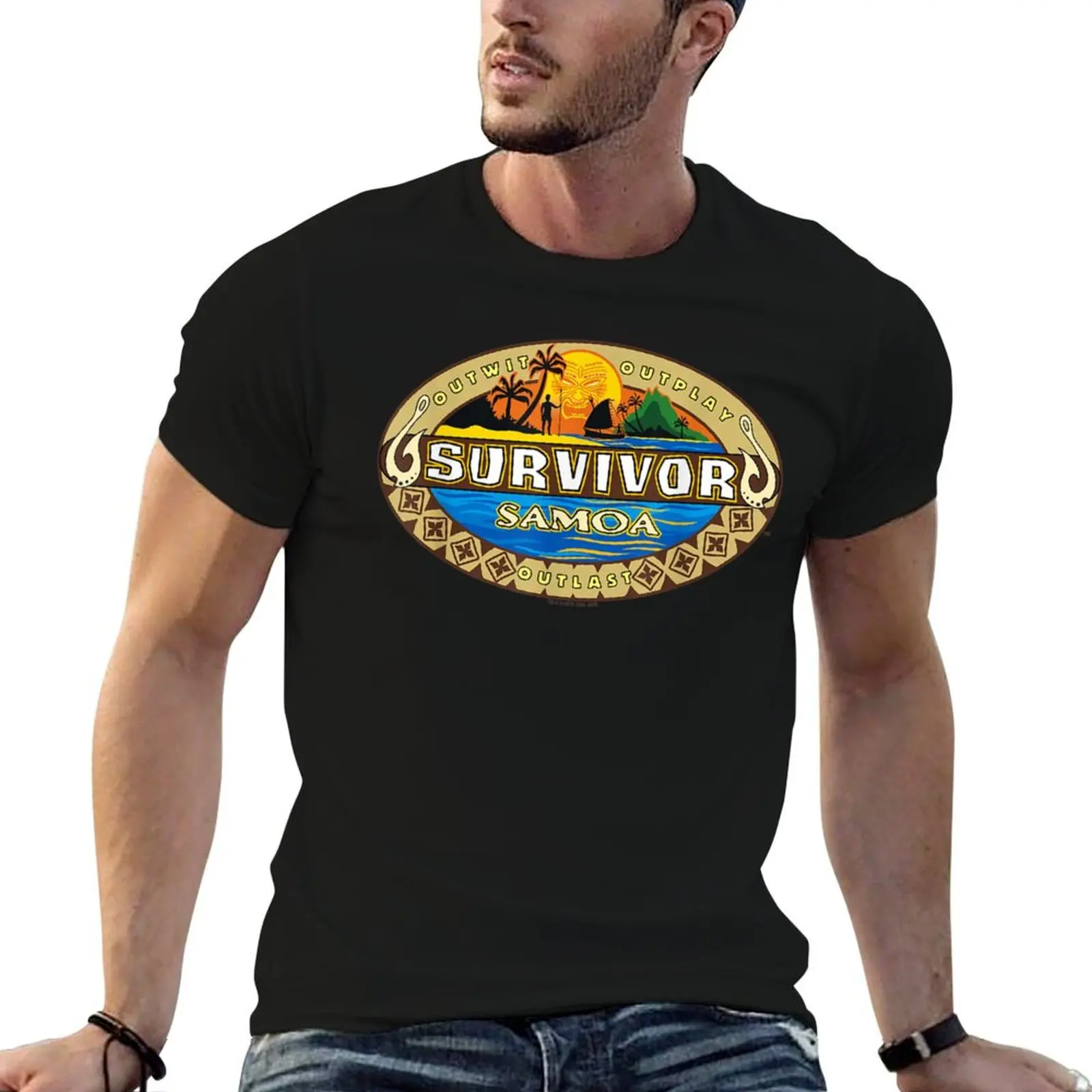 Survivor Samoa T-Shirt Soft Lightweight Cotton T-Shirt
