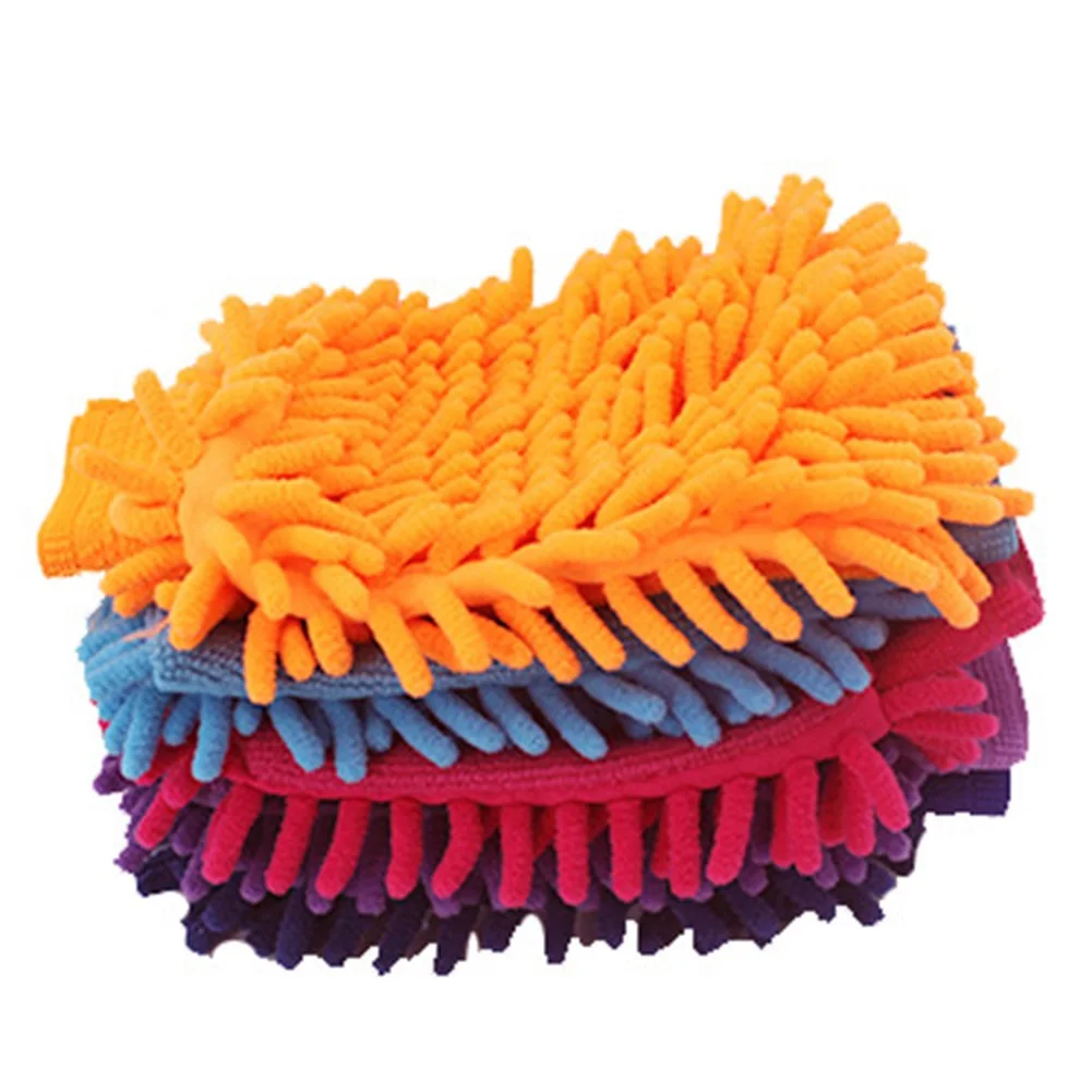 Car Wash Gloves Washing Wiper Car Cleaning Towel Auto Super Mitt Microfiber Gloves For DIY Carwash Household Car Washing Clean image 3