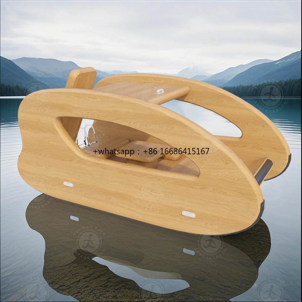 

High Quality Family Summer Vacation Wood Inflatable Electric Boat For Kids And Adults