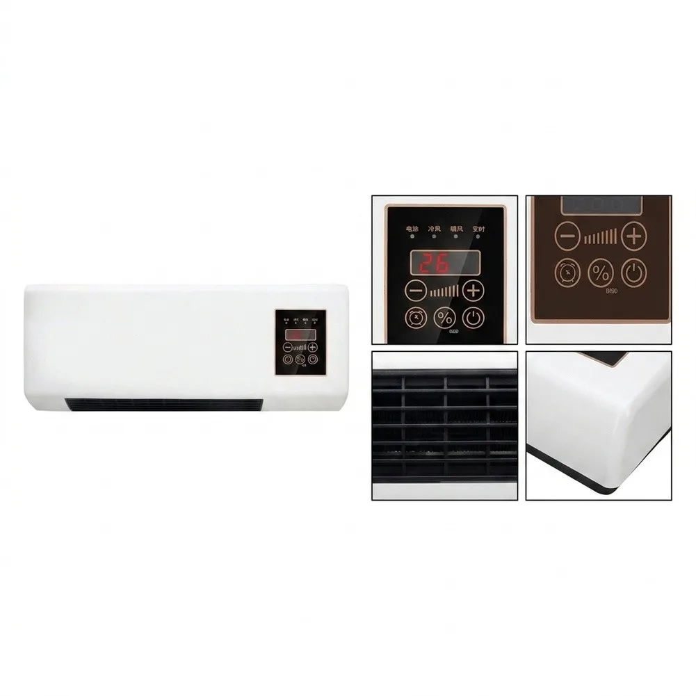 Wall-Mounted 2-in-1 Air Conditioner and Heater for Combo Systems No Window Kit Required Standard Outlet Powered Remote
