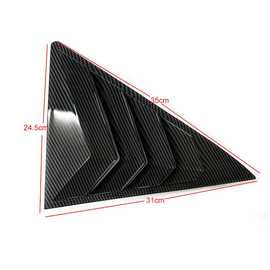 Car Side Rear Window Louver 2 PCS For Toyota Camry 2012 - 2017 Shutter Cover Trim Gloss Air Outlet Shutter 2015 2016 2013 2014