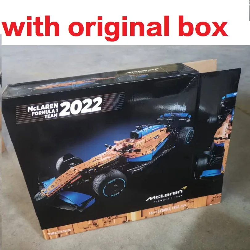 With Original Box 1431pcs Formula 1 Racing Car 42141 Building Blocks Model Speed Sport Vehicle Christmas And Birthday Gifts