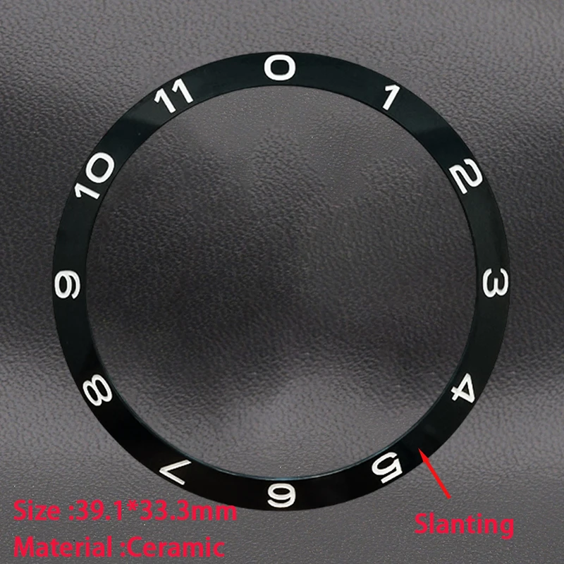 39.5mm Sloping Ceramic Aluminum Bezel Insert Watch Parts Fit Black Bay Grantour SUB GMT Grantour Men\'s Watch Repair Parts Gift