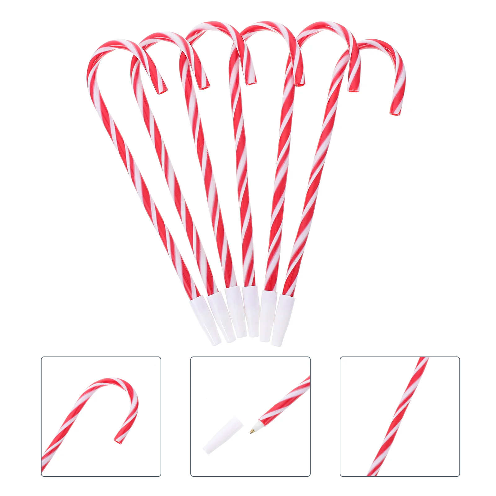 

6 Pcs Peppermint Christmas Decorations Cane Pen Pens for Students Theme Gift Themed Creative Kids Gifts Child