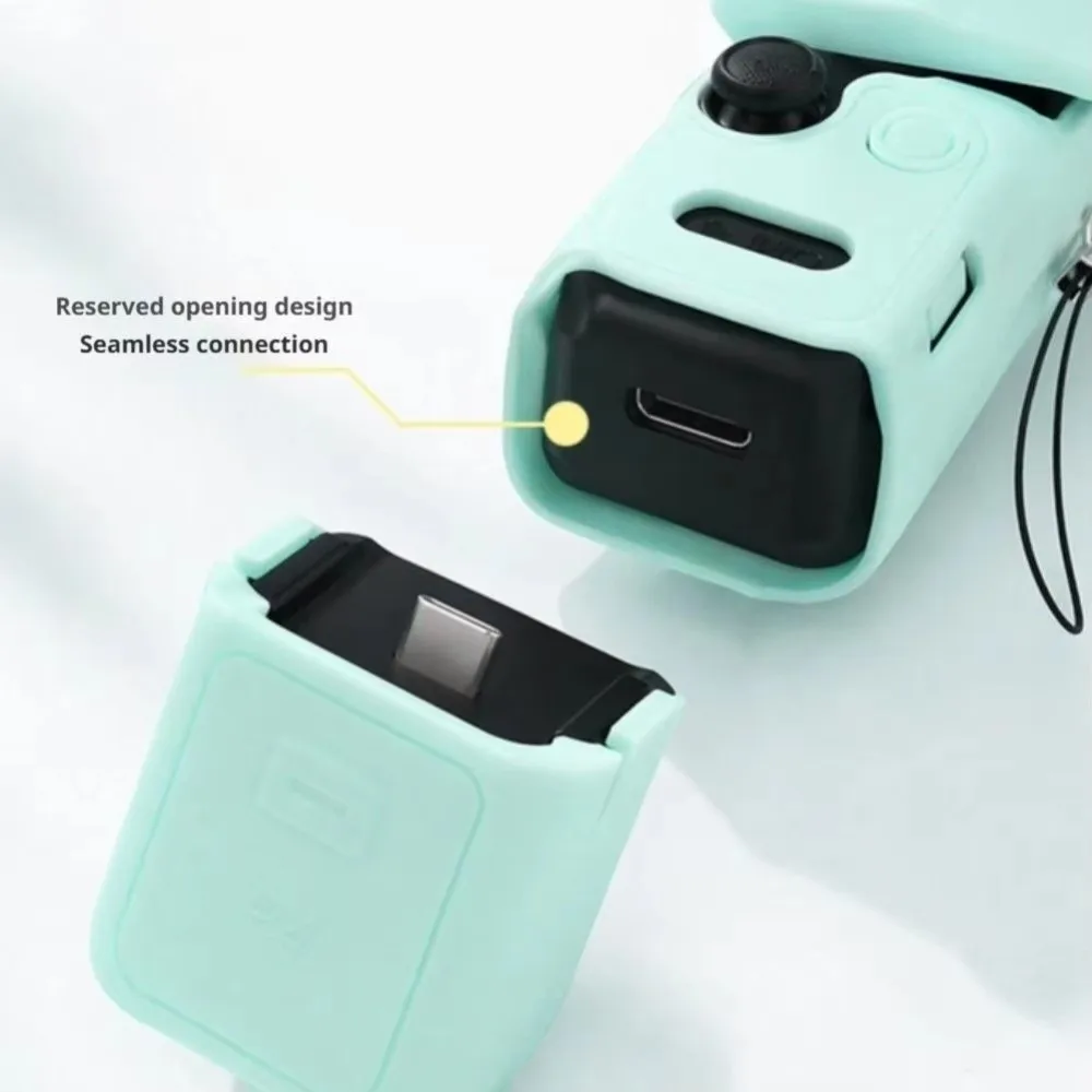 Silicone Protective Case Full Coverage Shockproof Screen Proetctor Anti-Scratch Lens Cover for DJI Osmo Pocket 4P