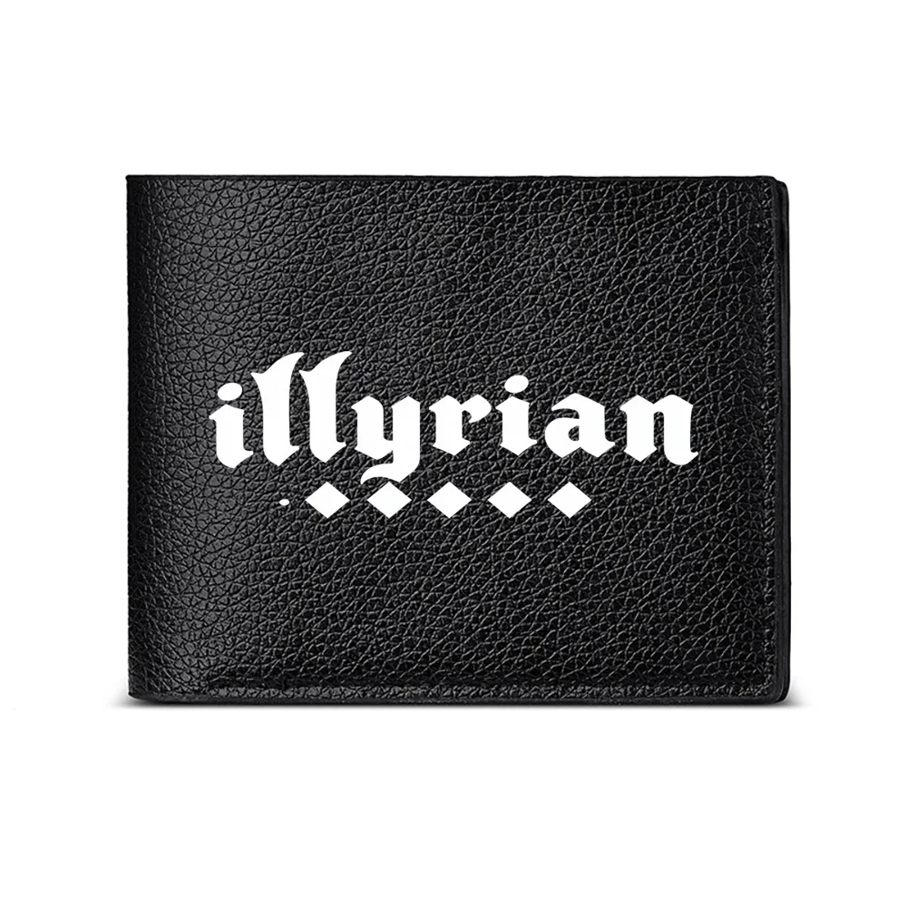 Illyrian Style Men's Wallet Card Holder Casual Business Fashion Print Design Elegant And Modern Look For Everyday Use
