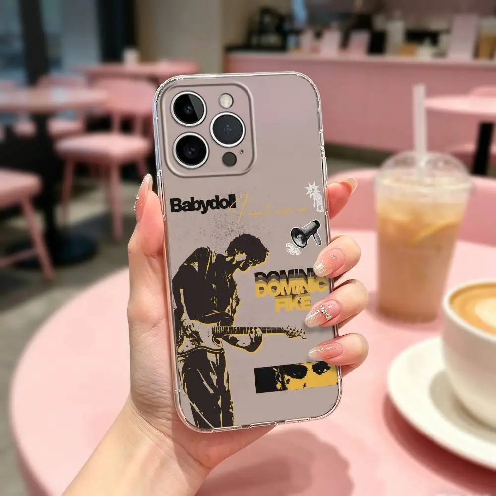 

Singer D-Dominic Fike Phone Case For iPhone17,16,15,14,13,12,11 Plus,Pro Max Soft Transparent Cover