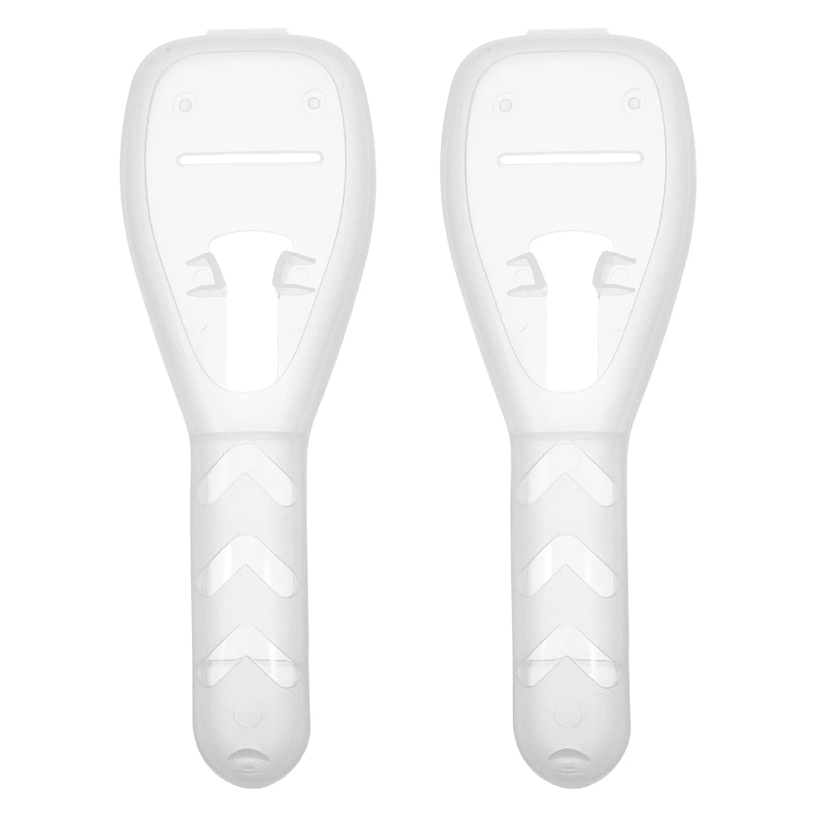 

2Pcs Manual Razor Protective Case Transparent Shaver Holder Compact Travel Storage Box Hair Removal Tools Organizer