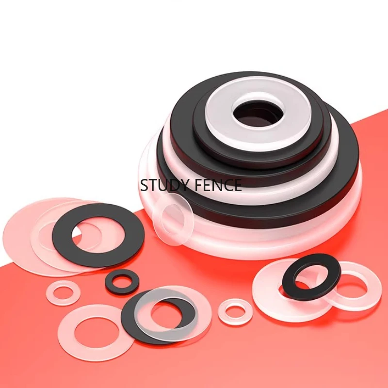 200pcs M1.4/1.7/2.5/3 Nylon Gasket White Plastic Gasket Nylon Flat Washer Furniture Accessories Insulated Circular Flat Pad