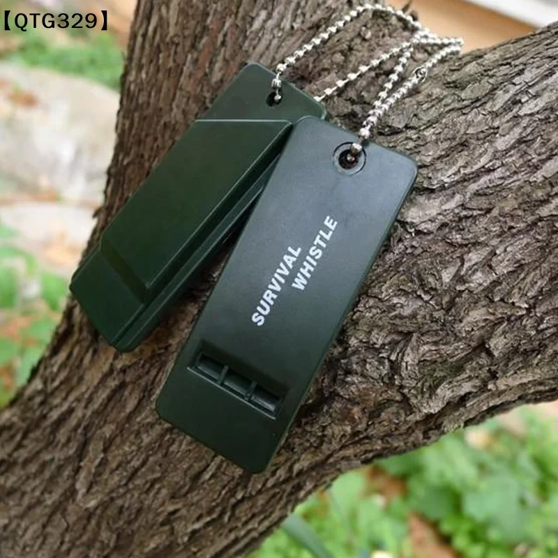 

【QTG329】Outdoor Multiple Audio Survival Whistle First Aid Kits Emergency Signal Rescue Sport Referee Practical Team Gift[T]【WQ】