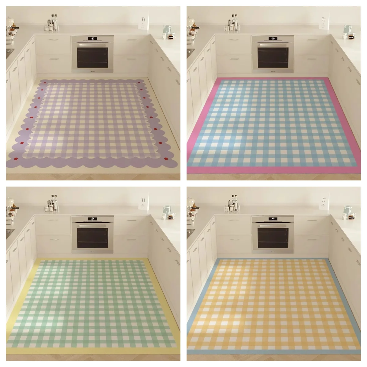Kitchen Floor Mat PVC Leather Foot Mats Waterproof Non-slip Carpet Oil-proof Dirt-resistant Rug Home Decoration Rugs 러그 Ковер